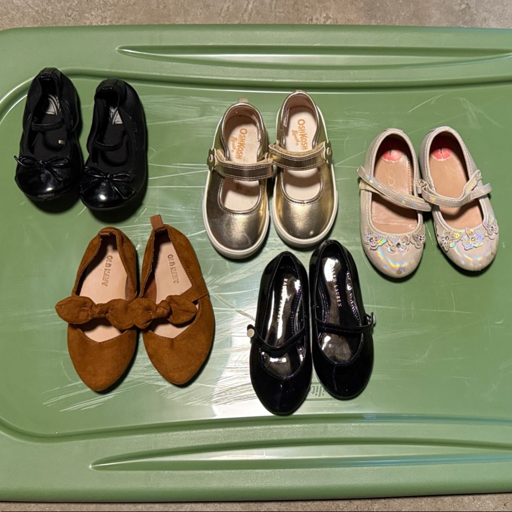 OshKosh B'gosh Kids Dress Shoes - Black, Gold, Brown, and Pink